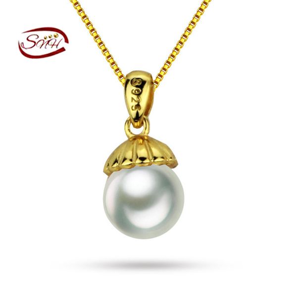 snh 2017 new design fine jewelry real pearl pendant with freshwater pearl lovely gift girl women, Silver
snh 2017 new design fine jewelry real pearl pendant with freshwater pearl lovely gift girl women, Silver