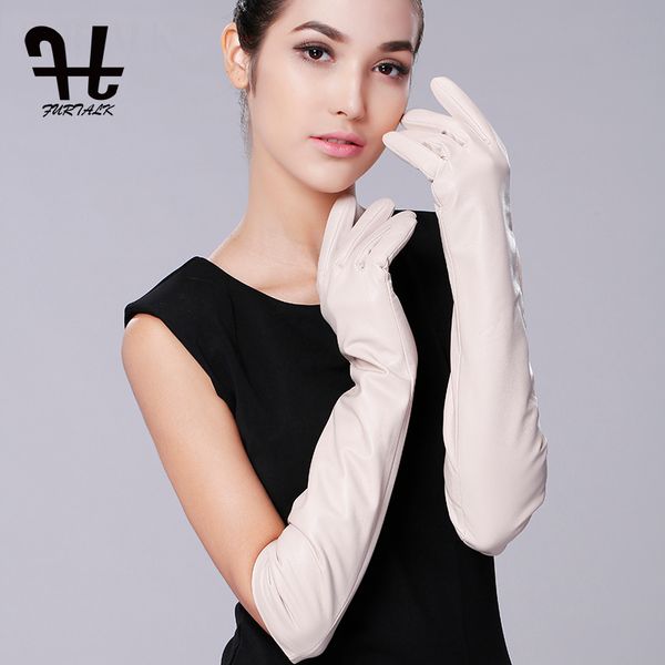 furtalk super long 50cm 60cm women' suppletouch screen nappa leather opera dressing gloves, Blue;gray
furtalk super long 50cm 60cm women' suppletouch screen nappa leather opera dressing gloves, Blue;gray