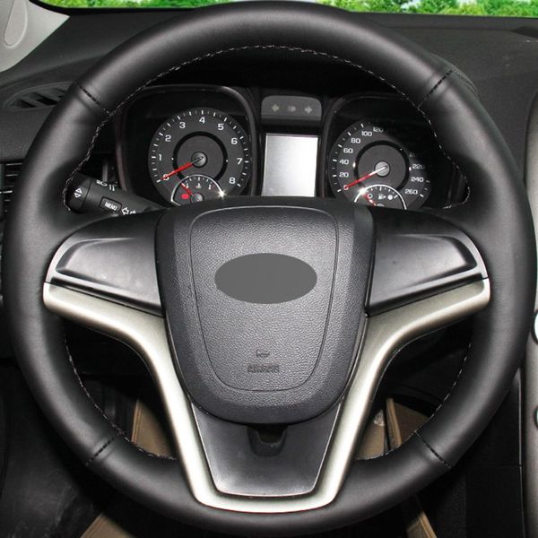 black smooth genuine leather diy hand-stitched car steering wheel cover for chevrolet malibu 2011-2014 volt 2011-2015
black smooth genuine leather diy hand-stitched car steering wheel cover for chevrolet malibu 2011-2014 volt 2011-2015