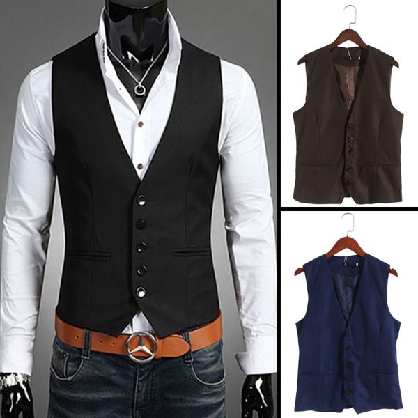 wholesale-dress vests for men slim fit mens suit vest male waistcoat gilet homme casual sleeveless formal business jacket drop ship, Black;white
wholesale-dress vests for men slim fit mens suit vest male waistcoat gilet homme casual sleeveless formal business jacket drop ship, Black;white