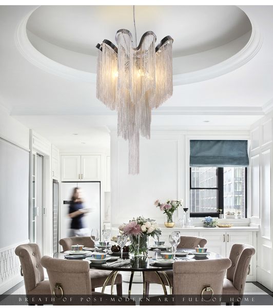 modern vintage lamp aluminum chain chandelier lighting luxury pendant hanging light for home l restaurant decoration
modern vintage lamp aluminum chain chandelier lighting luxury pendant hanging light for home l restaurant decoration