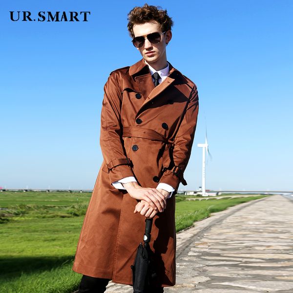ursmart british long windbreaker bi double-breasted waist windbreaker men's brown coat, Tan;black
ursmart british long windbreaker bi double-breasted waist windbreaker men's brown coat, Tan;black