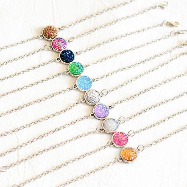 мода 12 мм смолы druzy drusy браслет серебряный цвет имитировать натуральный камень браслет-цепочка для женщин ювелирные изделия, Golden;silver
мода 12 мм смолы druzy drusy браслет серебряный цвет имитировать натуральный камень браслет-цепочка для женщин ювелирные изделия, Golden;silver