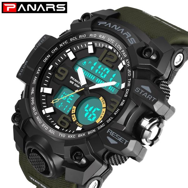 panars sport watch men outdoor waterproof mens watches quartz dual display led digital wrist watch erkek saat, Slivery;brown
panars sport watch men outdoor waterproof mens watches quartz dual display led digital wrist watch erkek saat, Slivery;brown
