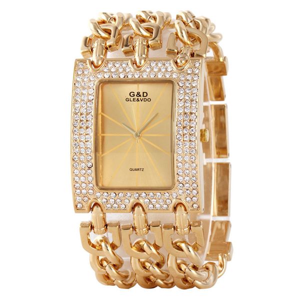 2017 Women Time Golden Luxury Bracelet Watch Rhinestone Big Women Watches Ladies Gold Steel Bracelets Female Clock Top Brand
2017 Women Time Golden Luxury Bracelet Watch Rhinestone Big Women Watches Ladies Gold Steel Bracelets Female Clock Top Brand