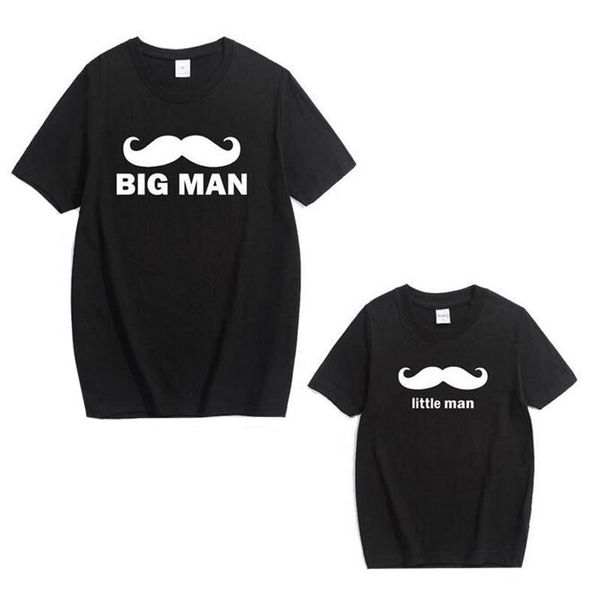father son matching t-shirts summer parent-child outfits fashion big man little daddy and mini me family t shirt, White;black
father son matching t-shirts summer parent-child outfits fashion big man little daddy and mini me family t shirt, White;black