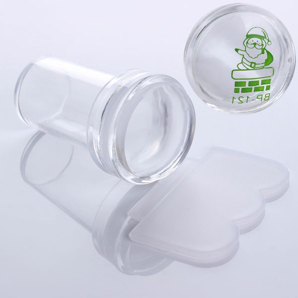 1pc 2.4cm clear marshmallow silicone jelly nail stamper soft silicone head manicure nail art stamping tool, White
1pc 2.4cm clear marshmallow silicone jelly nail stamper soft silicone head manicure nail art stamping tool, White