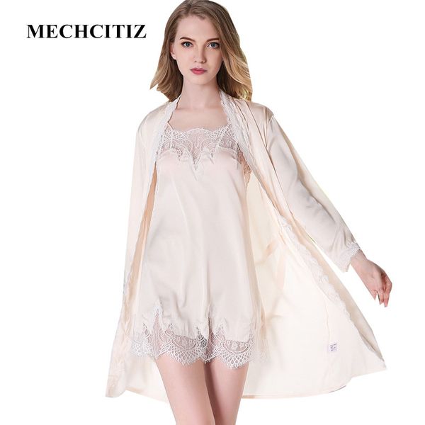 mechcitiz women robe & gown set lingerie silk bathrobe and night dress 2 piece sleepwear for home sleep wear, Black;red
mechcitiz women robe & gown set lingerie silk bathrobe and night dress 2 piece sleepwear for home sleep wear, Black;red