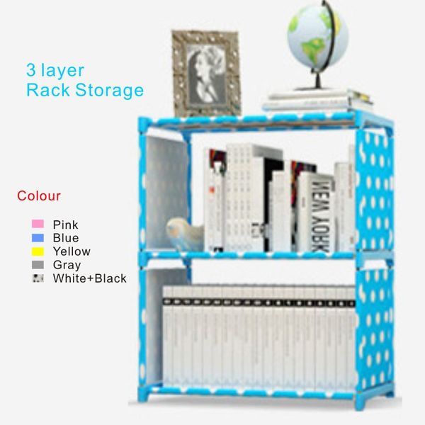 new 3 layer rack storage simple book storage frame,5 colors,thickened stainless steel pipe, film covered waterproof nonwoven fabric
new 3 layer rack storage simple book storage frame,5 colors,thickened stainless steel pipe, film covered waterproof nonwoven fabric