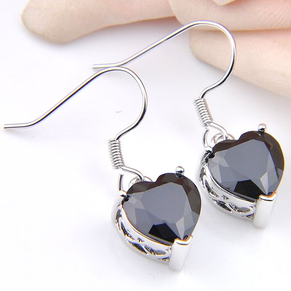 luckyshine for women's 925 silver black onyx gems heart-shaped cz dangle earrings inng holiday gift 12 pair
luckyshine for women's 925 silver black onyx gems heart-shaped cz dangle earrings inng holiday gift 12 pair