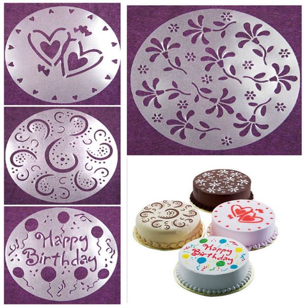 eco friendly 4 styles flower heart spray stencils birthday cake mold decorating bakery tools diy
eco friendly 4 styles flower heart spray stencils birthday cake mold decorating bakery tools diy
