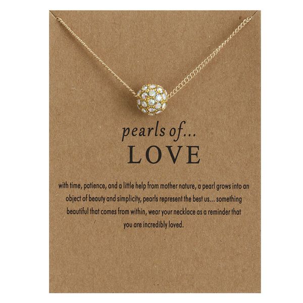 fashion pendants women girls pearl spherical rhinestone alloy pendant necklace with card fashion jewelry holiday gifts, Silver
fashion pendants women girls pearl spherical rhinestone alloy pendant necklace with card fashion jewelry holiday gifts, Silver