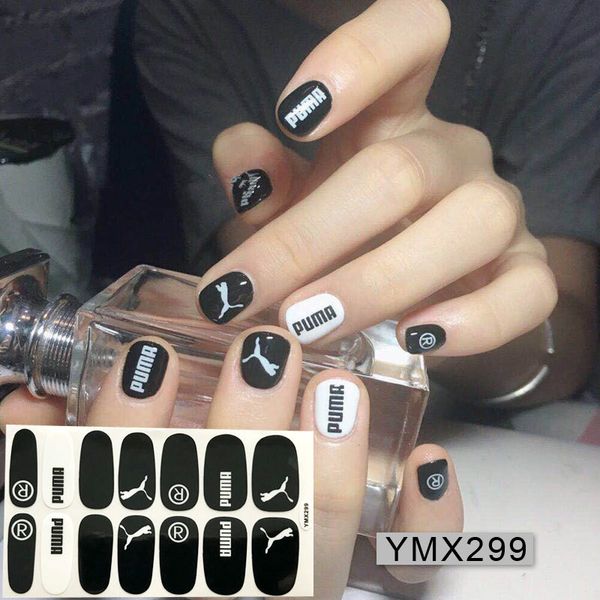 14tips/sheet black and white sport style nail stickers 3d adhesive stickers diy decal tips manicure ymx292-ymx303 drop shipping
14tips/sheet black and white sport style nail stickers 3d adhesive stickers diy decal tips manicure ymx292-ymx303 drop shipping