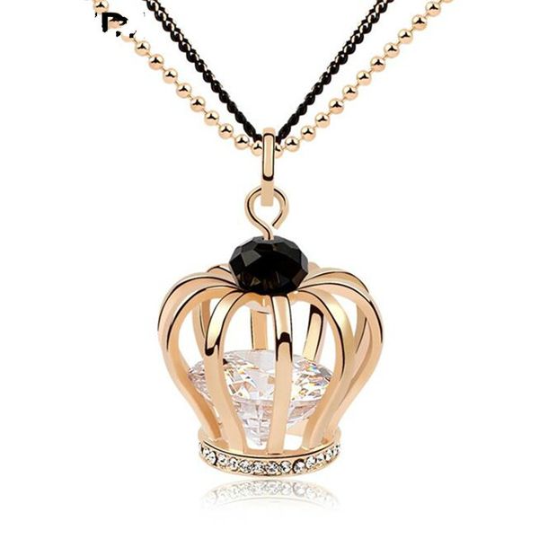 long chain necklace for women 2018 fashion costume jewelry imperial crown pendants sweater chain necklace cz - 8145, Silver
long chain necklace for women 2018 fashion costume jewelry imperial crown pendants sweater chain necklace cz - 8145, Silver