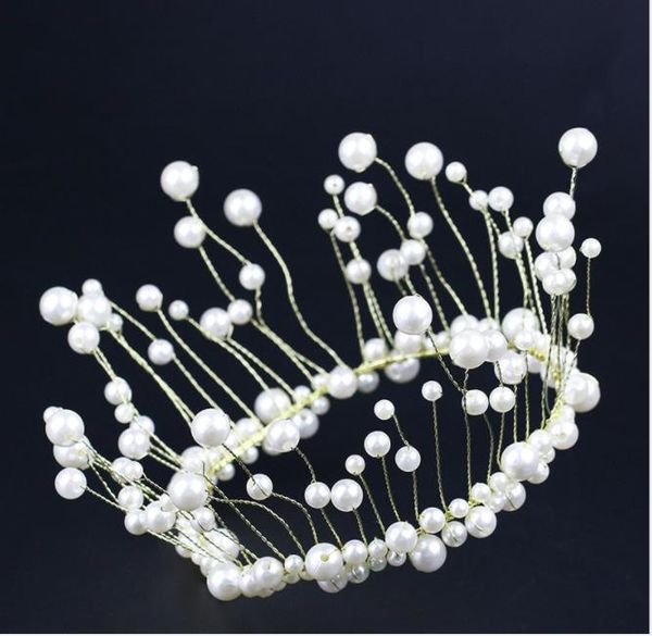 handmade white pearl crown design personality circle wedding accessories crown wedding accessories, Slivery;golden
handmade white pearl crown design personality circle wedding accessories crown wedding accessories, Slivery;golden