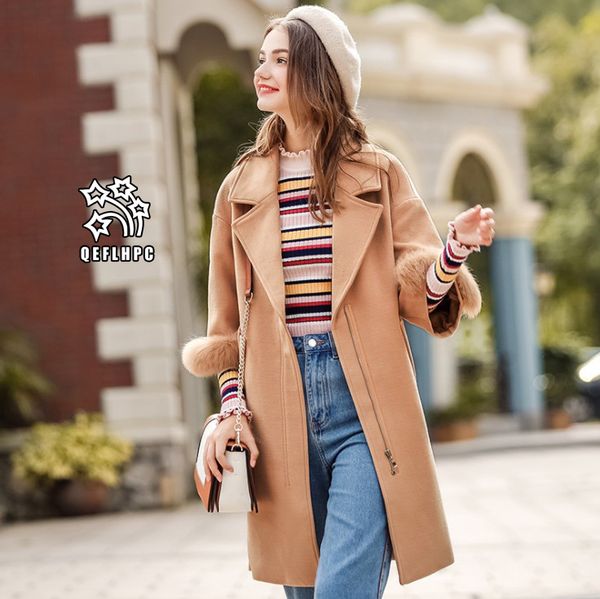 2018 lapel neck double-breasted lattices loose coat woolen coat fashion casual lady winter wear women wool & blends women outerwear a16, Black
2018 lapel neck double-breasted lattices loose coat woolen coat fashion casual lady winter wear women wool & blends women outerwear a16, Black