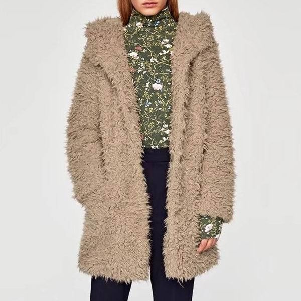 scsech winter women brown warm jacket oversized hooded lamb hooded coat jacket coat women autumn outerwear female overcoat d8a96, Black;brown
scsech winter women brown warm jacket oversized hooded lamb hooded coat jacket coat women autumn outerwear female overcoat d8a96, Black;brown