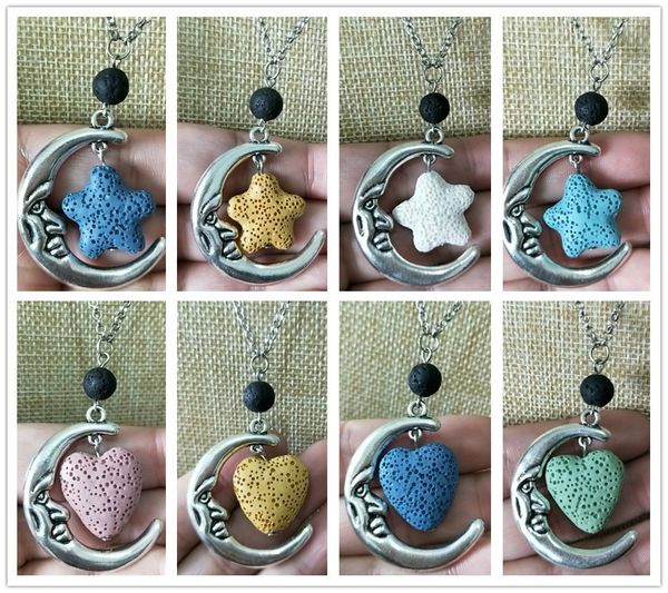 сердце звезды вулканический камень луны ожерелья diy ароматерапия эфирное масло диффузор вулканический рок ожерелье женщин ювелирные изделия, Silver
сердце звезды вулканический камень луны ожерелья diy ароматерапия эфирное масло диффузор вулканический рок ожерелье женщин ювелирные изделия, Silver
