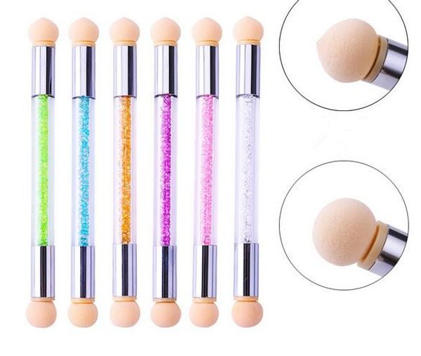 beauty glitter powder sponge nail brush with cap gradient pearl laser rhinestone handle manicure nail art tool xb, Silver
beauty glitter powder sponge nail brush with cap gradient pearl laser rhinestone handle manicure nail art tool xb, Silver