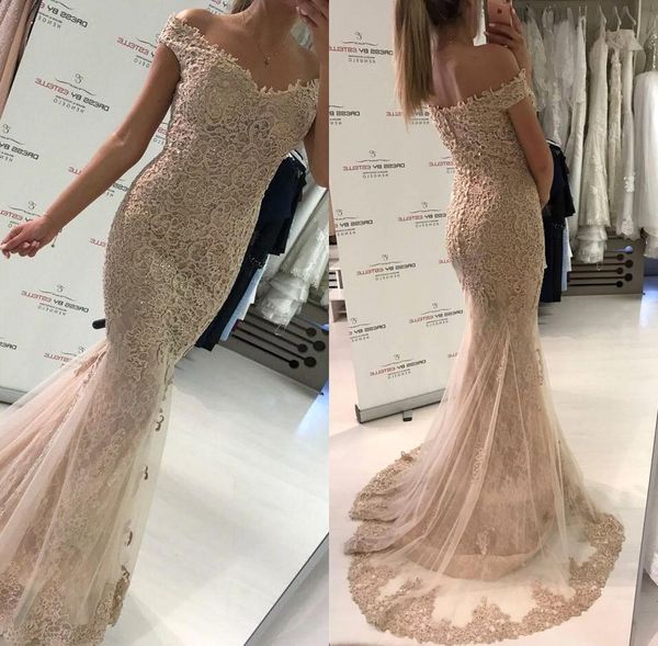 full lace off the shoulder prom party dresses mermaid short sleeves covered button back dress evening wear, Black
full lace off the shoulder prom party dresses mermaid short sleeves covered button back dress evening wear, Black