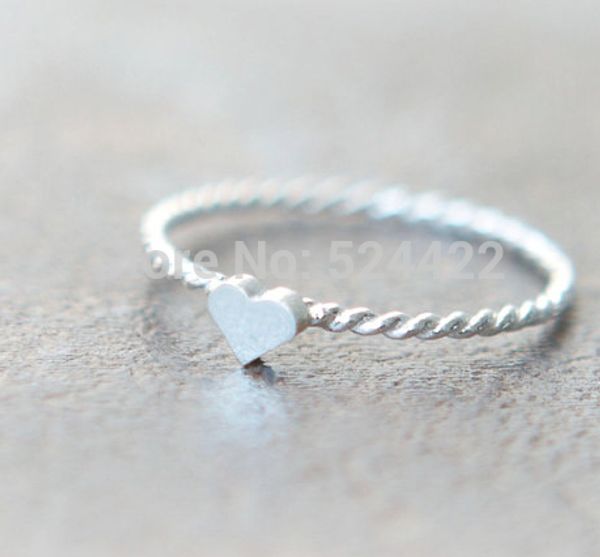 whole salemin 1pc cute tiny heart ring with twist ringband in multicolor/silver/rose-gold jz088, Golden;silver
whole salemin 1pc cute tiny heart ring with twist ringband in multicolor/silver/rose-gold jz088, Golden;silver