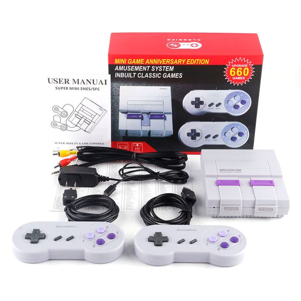 

super classic sfc tv handheld mini game consoles entertainment hd system for 660 sfc nes snes games console with english retail box