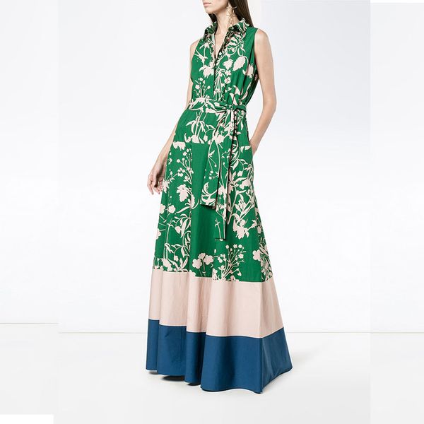 new arrival 2018 summer green sleeveless printed long dress women's dress 180302x02, White;black
new arrival 2018 summer green sleeveless printed long dress women's dress 180302x02, White;black