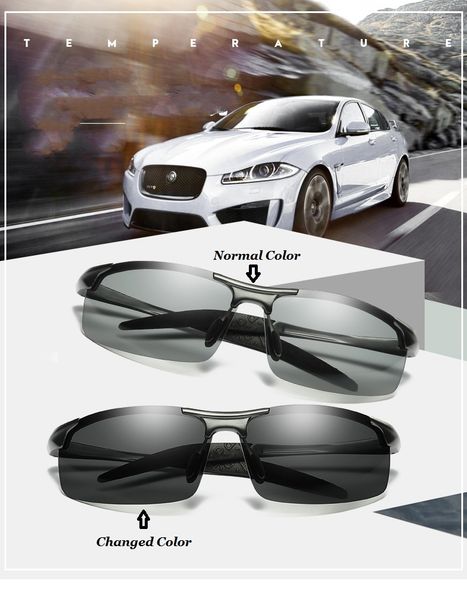 kh change color pchromic sunglasses men women titanium polarized sun glasses chameleon anti-glare driving, Black
kh change color pchromic sunglasses men women titanium polarized sun glasses chameleon anti-glare driving, Black