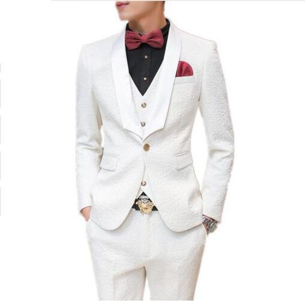 fashion custom men suit slim fit mens white suits for weddings dress party clothing mens tuxedo suits with pants, White;black
fashion custom men suit slim fit mens white suits for weddings dress party clothing mens tuxedo suits with pants, White;black