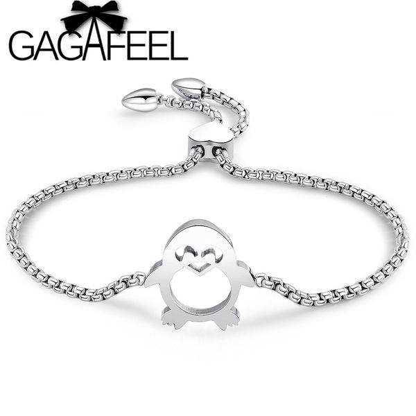 gagafeel cute mini penguin bangles bracelets stainless steel adjustable bracelet for women statement lovely jewelry quality, Golden;silver
gagafeel cute mini penguin bangles bracelets stainless steel adjustable bracelet for women statement lovely jewelry quality, Golden;silver