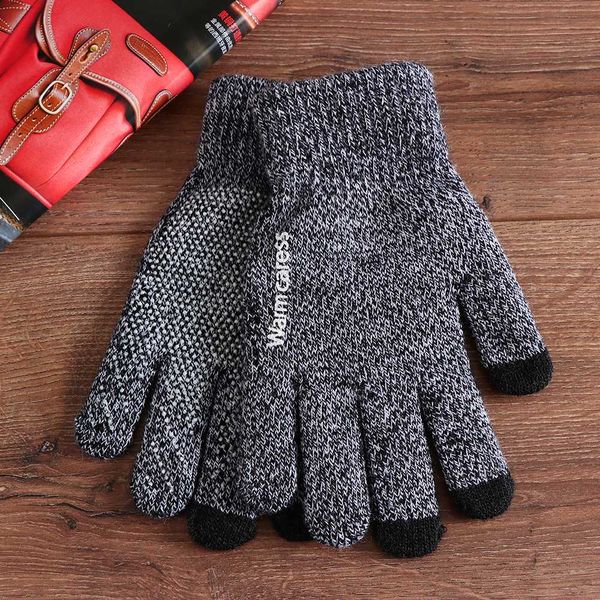 warm winter wool knitted gloves men full finger mittens gloves women phone screen thicken cashmere solid, Blue;gray
warm winter wool knitted gloves men full finger mittens gloves women phone screen thicken cashmere solid, Blue;gray