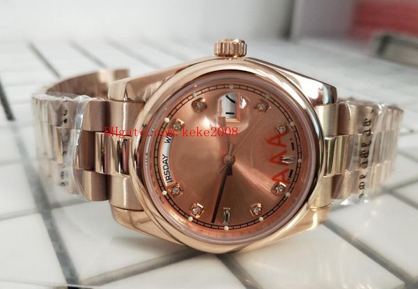 excellent watch 36mm 118205 president day-date 18k rose gold diamond sapphire glass mechanical automatic mens watch watches, Slivery;brown
excellent watch 36mm 118205 president day-date 18k rose gold diamond sapphire glass mechanical automatic mens watch watches, Slivery;brown