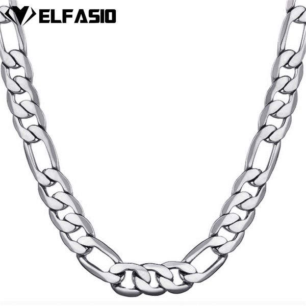 elfasio 5/7/9mm wide figaro link chain silver necklace men women chain wholesale jewelry 40-90cm
elfasio 5/7/9mm wide figaro link chain silver necklace men women chain wholesale jewelry 40-90cm