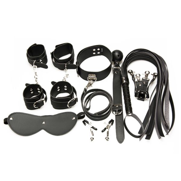 beginner set handcuffs bondage kit #r78 mask 7pcs whip flogger ballgag 
beginner set handcuffs bondage kit #r78 mask 7pcs whip flogger ballgag