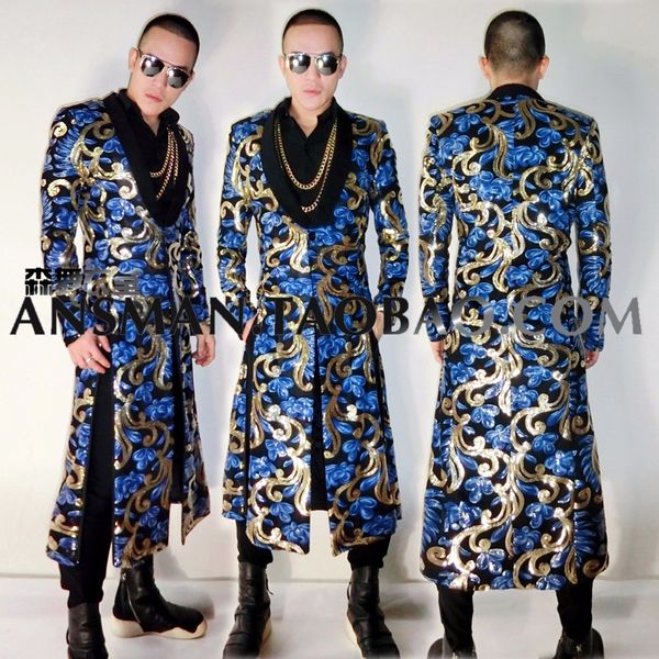 s-5xl 2017 men clothing fashion new the totem embroidery long split coat trench plus size singer costumes, Tan;black
s-5xl 2017 men clothing fashion new the totem embroidery long split coat trench plus size singer costumes, Tan;black
