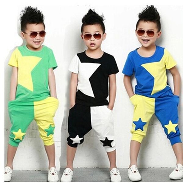 boy clothes set fashion suit cool children clothin suit stars short sleeves t-shirt +pants baby, White
boy clothes set fashion suit cool children clothin suit stars short sleeves t-shirt +pants baby, White