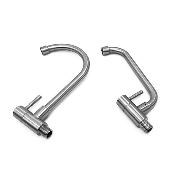 stainless steel single hole swivel spout water tap kitchen basin sink mixer faucet 
stainless steel single hole swivel spout water tap kitchen basin sink mixer faucet