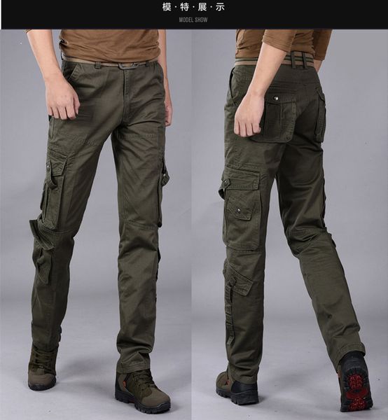 2018 new men 's casual multi - bag section youth uniforms trousers cotton loose straight tide trousers, Black
2018 new men 's casual multi - bag section youth uniforms trousers cotton loose straight tide trousers, Black