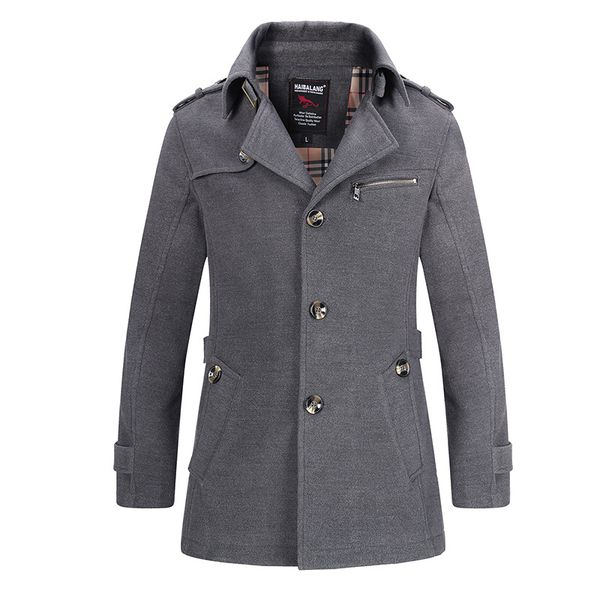 autumn and winter long woolen coat men's fashion lapel collar polyester blend double-breasted jacket for man brand coat xd550, Black
autumn and winter long woolen coat men's fashion lapel collar polyester blend double-breasted jacket for man brand coat xd550, Black