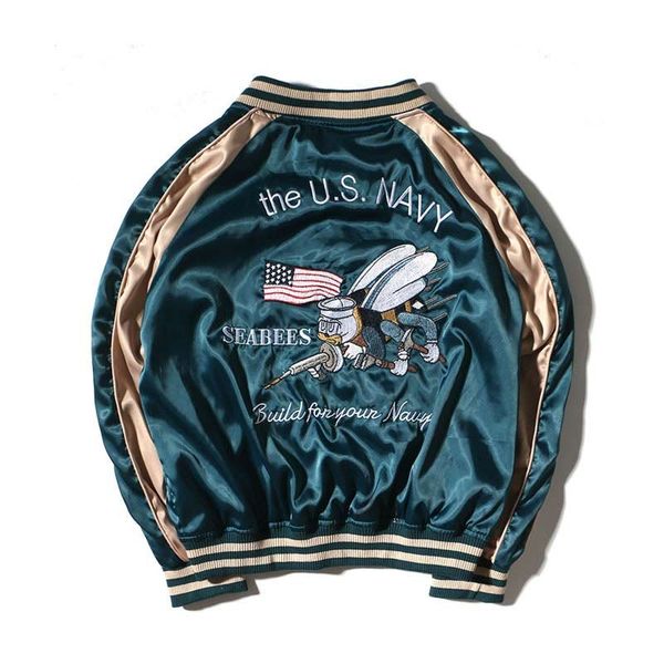 2018 women basic coats fashion bomber jacket men reversible both sides satin embroidery brand clothing plus size outerwear, Black;brown
2018 women basic coats fashion bomber jacket men reversible both sides satin embroidery brand clothing plus size outerwear, Black;brown
