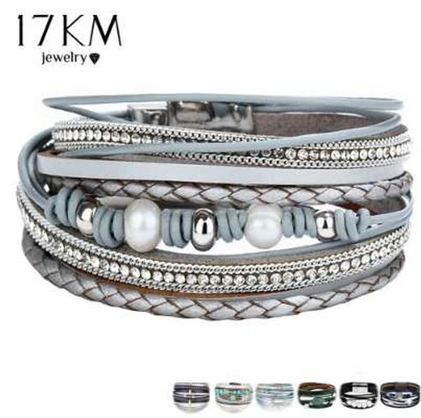 17km vintage multiple layers leather bracelets for women men new simulated pearl fashion charms bracelet femme statement jewelry, Golden;silver
17km vintage multiple layers leather bracelets for women men new simulated pearl fashion charms bracelet femme statement jewelry, Golden;silver