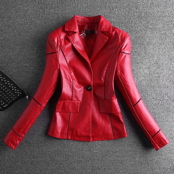 2018 new women's leather jacket autumn and winter fashion wild short coat fashion jacket female clothing black red outerwear
2018 new women's leather jacket autumn and winter fashion wild short coat fashion jacket female clothing black red outerwear