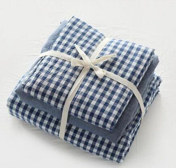 100% cotton quality nordic blue check/solid colors home family single/double bed suit fitted sheet duvet cover bedding set/b3809
100% cotton quality nordic blue check/solid colors home family single/double bed suit fitted sheet duvet cover bedding set/b3809