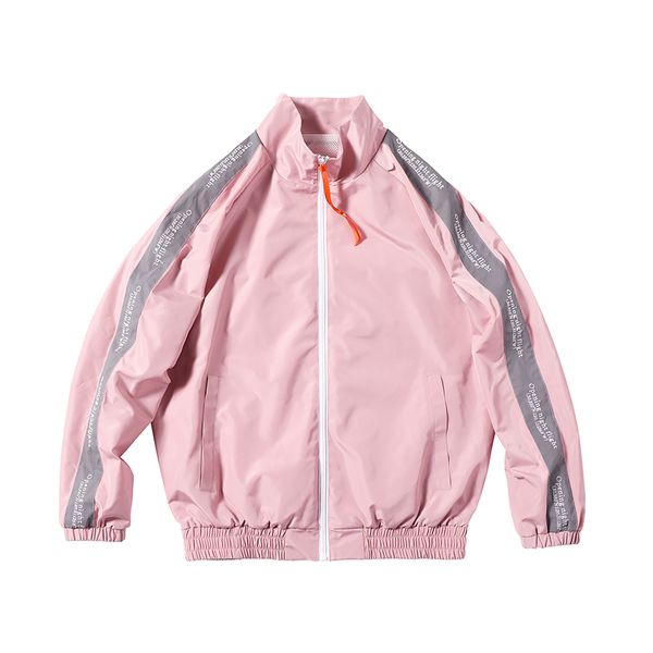 2018 new pink 3m reflective jacket windbreaker men women fashion retro wear couple wild long sleeves lovers coat, Tan;black
2018 new pink 3m reflective jacket windbreaker men women fashion retro wear couple wild long sleeves lovers coat, Tan;black