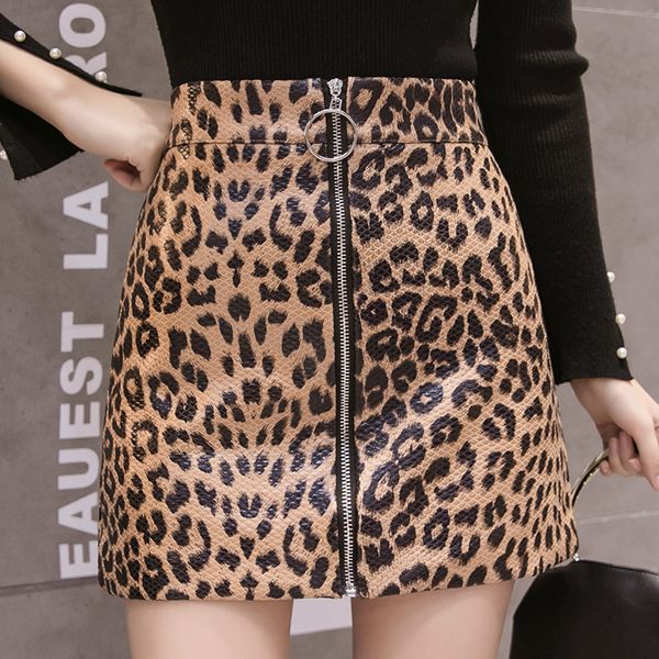 skirts womens 2018 fashion ring zipper pu leather skirt high waist short mini leopard skirt faldas jupe femme falda mujer, Black
skirts womens 2018 fashion ring zipper pu leather skirt high waist short mini leopard skirt faldas jupe femme falda mujer, Black