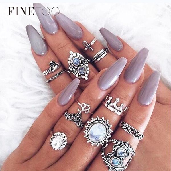 12pcs/set vintage tibetan crystal heart flower cross crown knuckle ring set boho midi rings for women bague femme, Golden;silver
12pcs/set vintage tibetan crystal heart flower cross crown knuckle ring set boho midi rings for women bague femme, Golden;silver