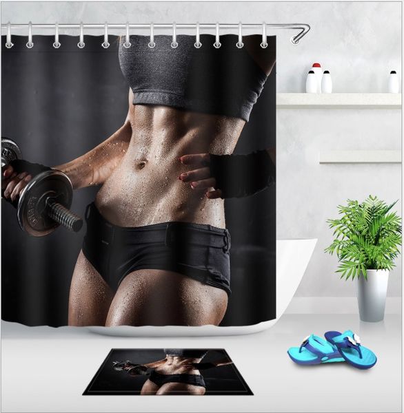 sports woman love gift 3d print custom waterproof bathroom modern shower curtain polyester fabric bathroom curtain door mat sets
sports woman love gift 3d print custom waterproof bathroom modern shower curtain polyester fabric bathroom curtain door mat sets
