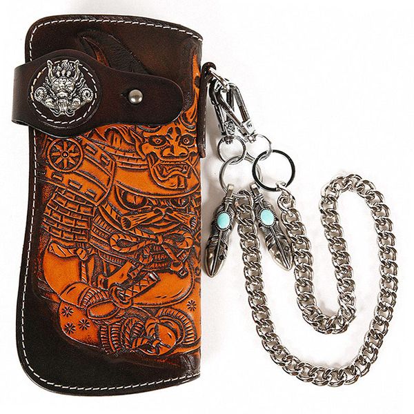 vintage men wallet leather carving personality handmade cow leather chain zipper handbag coin dollar card holder purse, Red;black
vintage men wallet leather carving personality handmade cow leather chain zipper handbag coin dollar card holder purse, Red;black