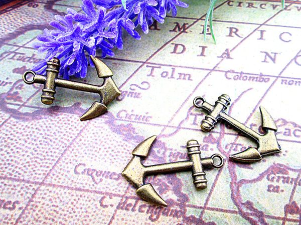 30 pcs - anchor charms, antique bronze anchor pendants/charms,nautical style, diy supplies, 20 x 28 mm, Bronze;silver
30 pcs - anchor charms, antique bronze anchor pendants/charms,nautical style, diy supplies, 20 x 28 mm, Bronze;silver