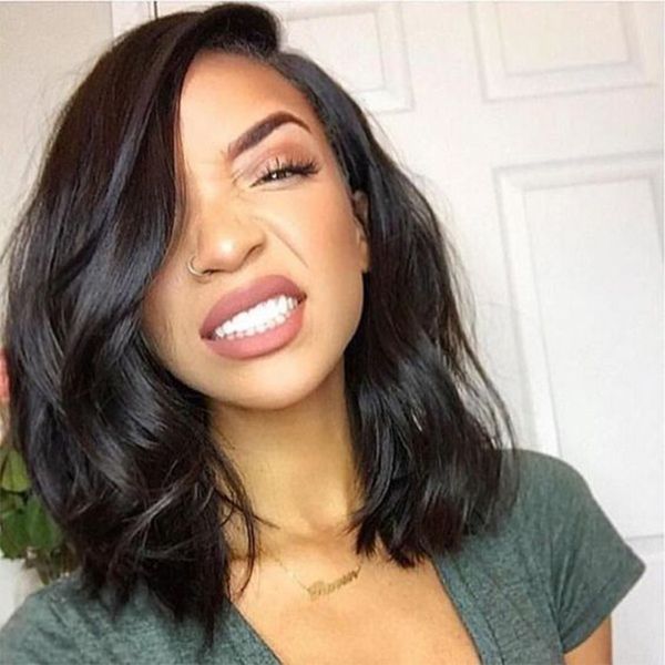 9a pre plucked full lace human hair wigs with baby hair natural wave peruvian virgin bob lace front wigs for black women, Black;brown
9a pre plucked full lace human hair wigs with baby hair natural wave peruvian virgin bob lace front wigs for black women, Black;brown